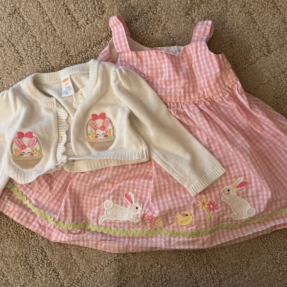 Gymboree Pink and White Kids Matching Set